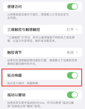 兰洋镇苹果授权维修站分享iPhone轻点无法唤醒怎么办 